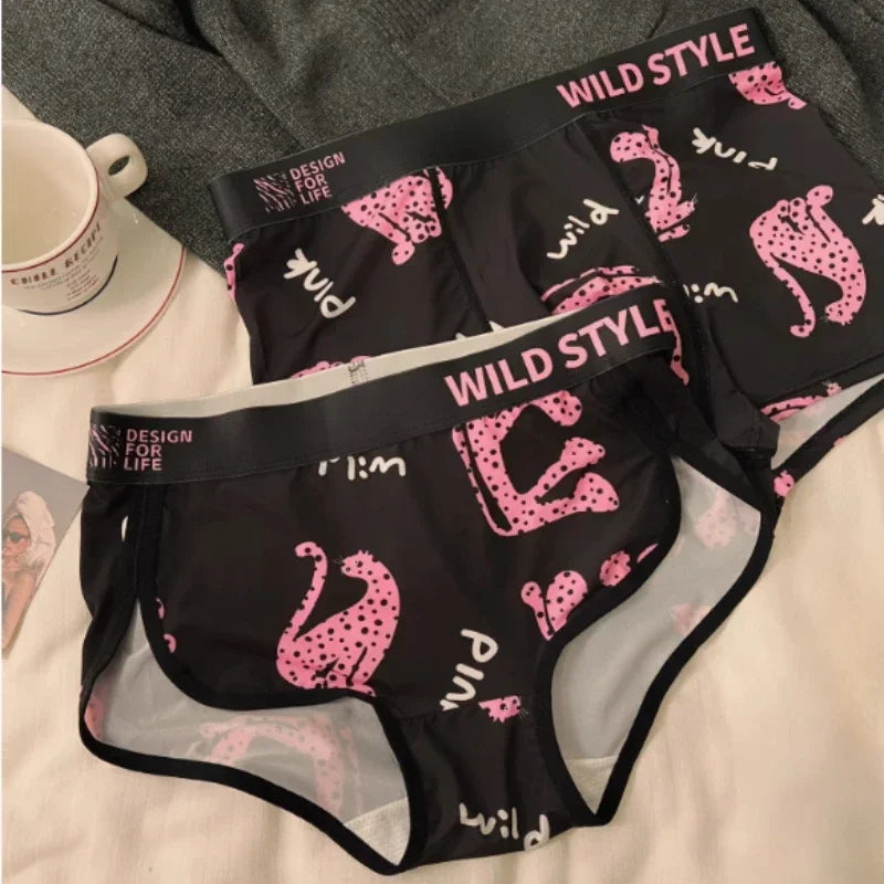 Sexy leopard print Matching Couple Underwear