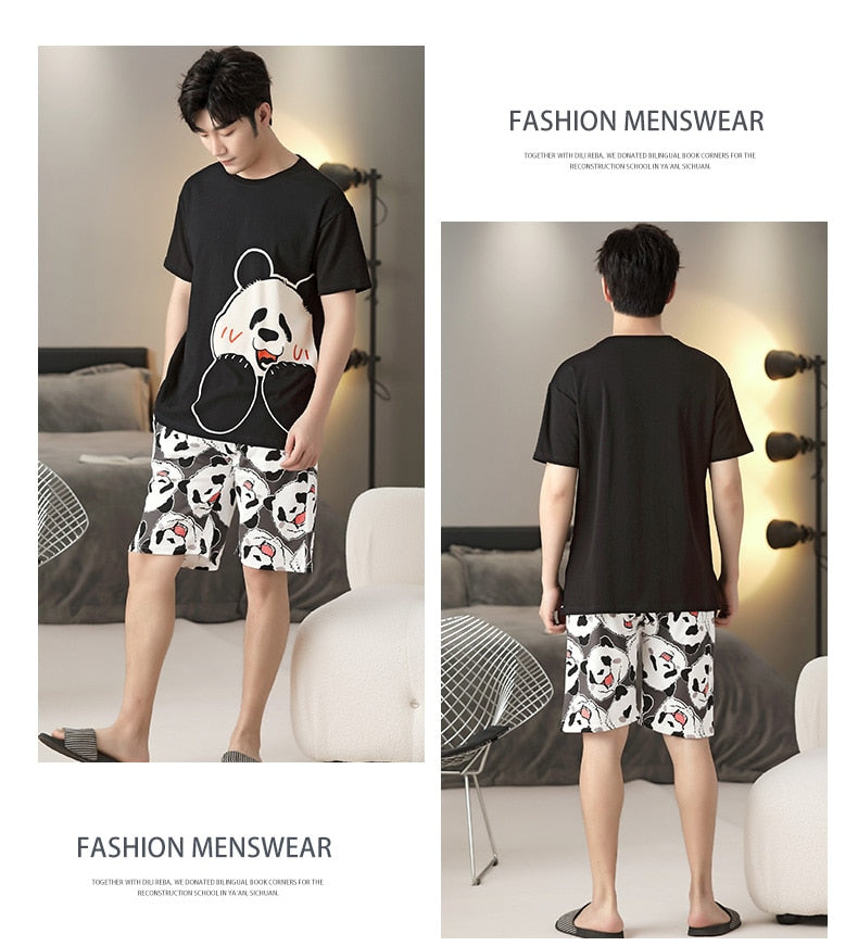 Kawaii Summer Couple Pajamas Sets BigBeryl