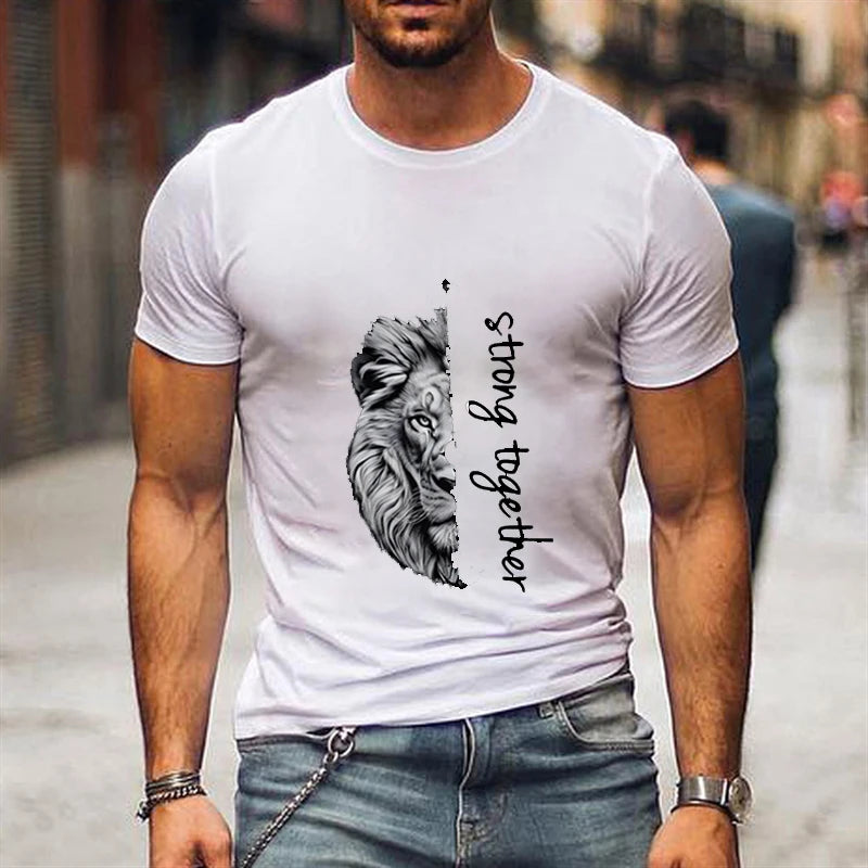 Matching Lion Lioness couple Tshirt