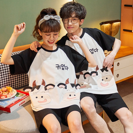 Cute Summer Couple Pajamas Set BigBeryl