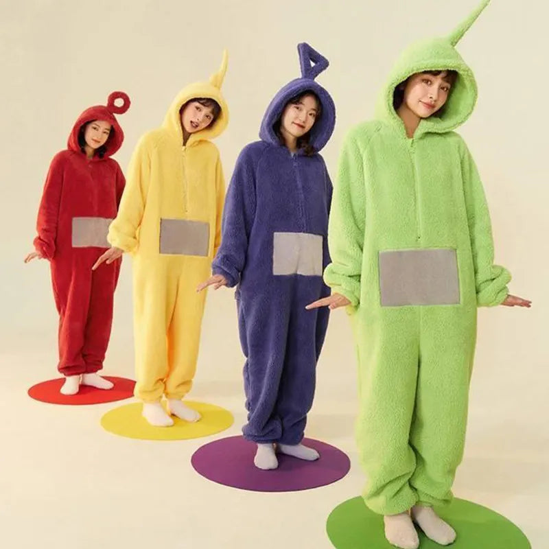 Teletubbies Soft Onesie Pajamas for Adults BigBeryl