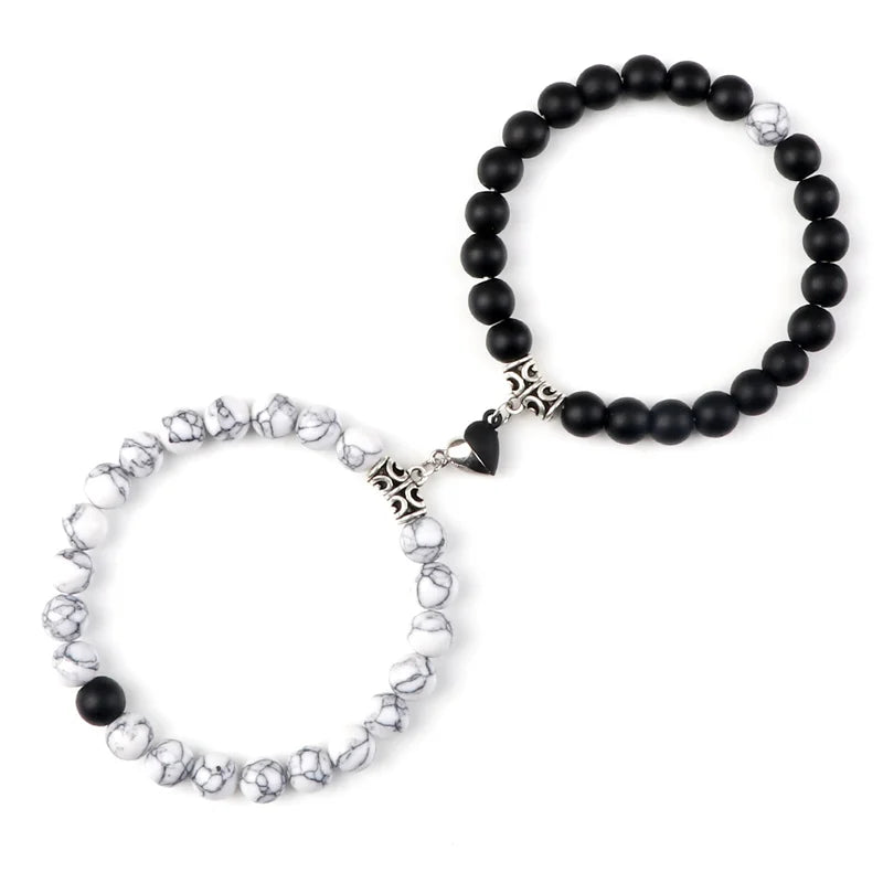 Magnetic Distance Bracelets With Heart