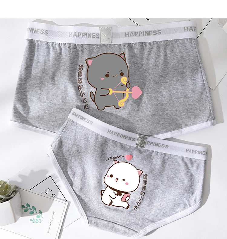 Soft & Cute Cartoon Matching Couple Underwear