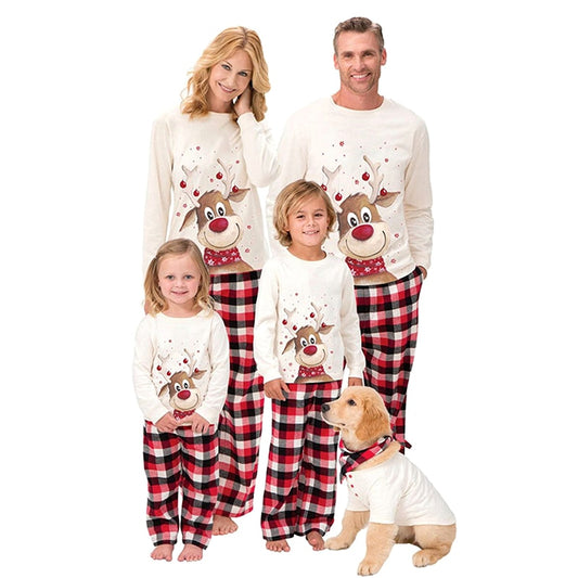 Cute Reindeers Matching Family Pajamas BigBeryl