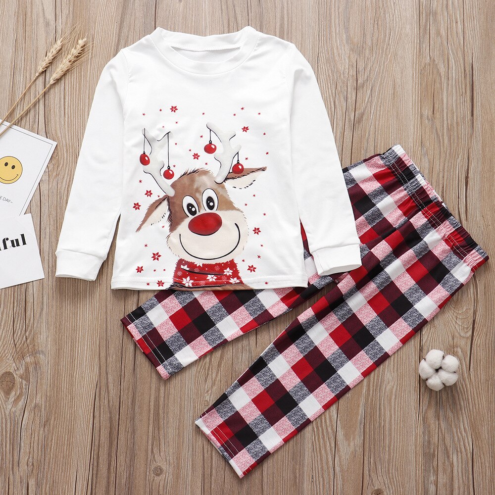 Cute Reindeers Matching Family Pajamas BigBeryl