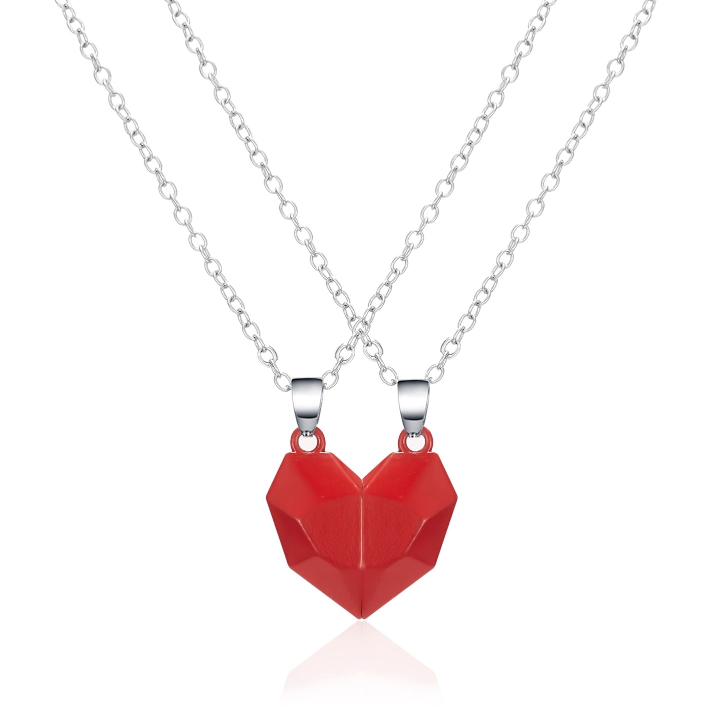 Magnetic Heart Couple Necklaces BigBeryl