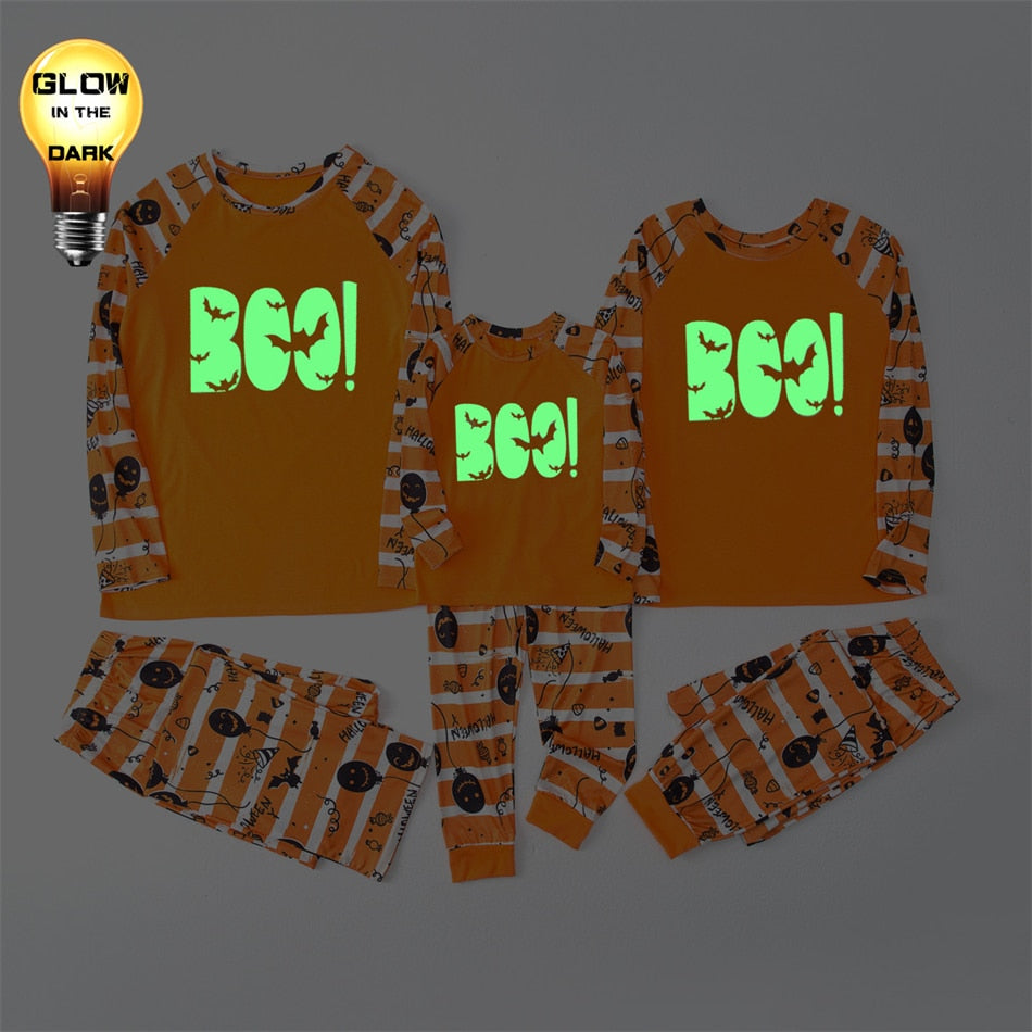 Glow In Dark Halloween Pajamas For Family BigBeryl