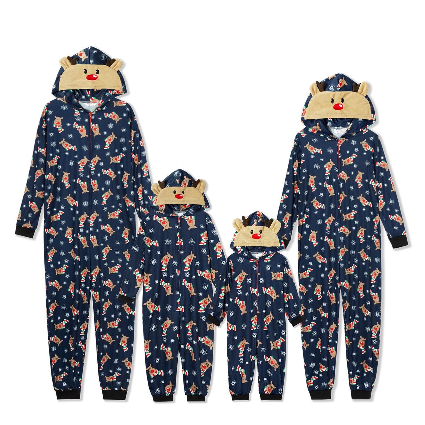 Matching Reindeer Onesies For Family