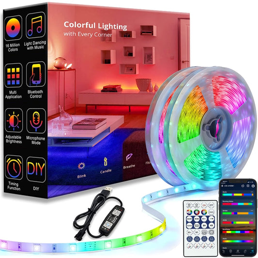 Smart Upgraded LED Strip Lights 100ft Music Sync - BigBeryl