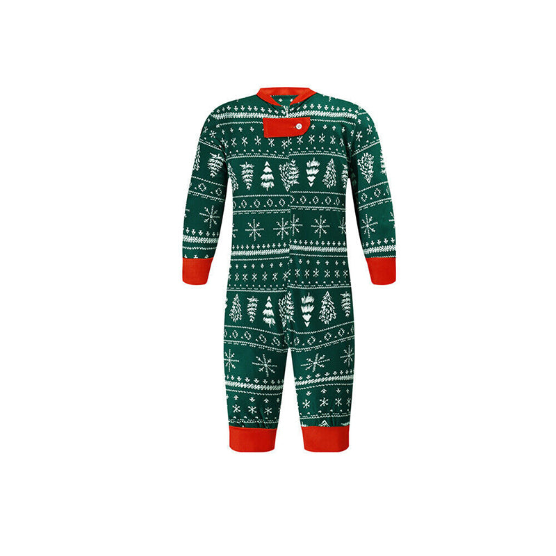 Green Christmas Matching Family Pajamas Sets BigBeryl
