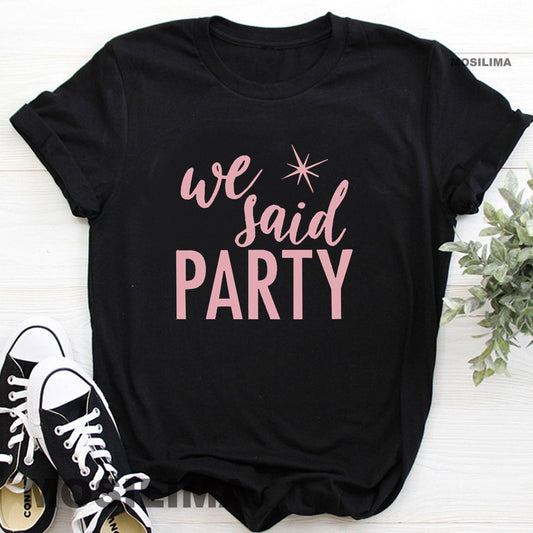 I Said Yes We Said Party Funny Bridal Shower T-Shirts & Tops BigBeryl