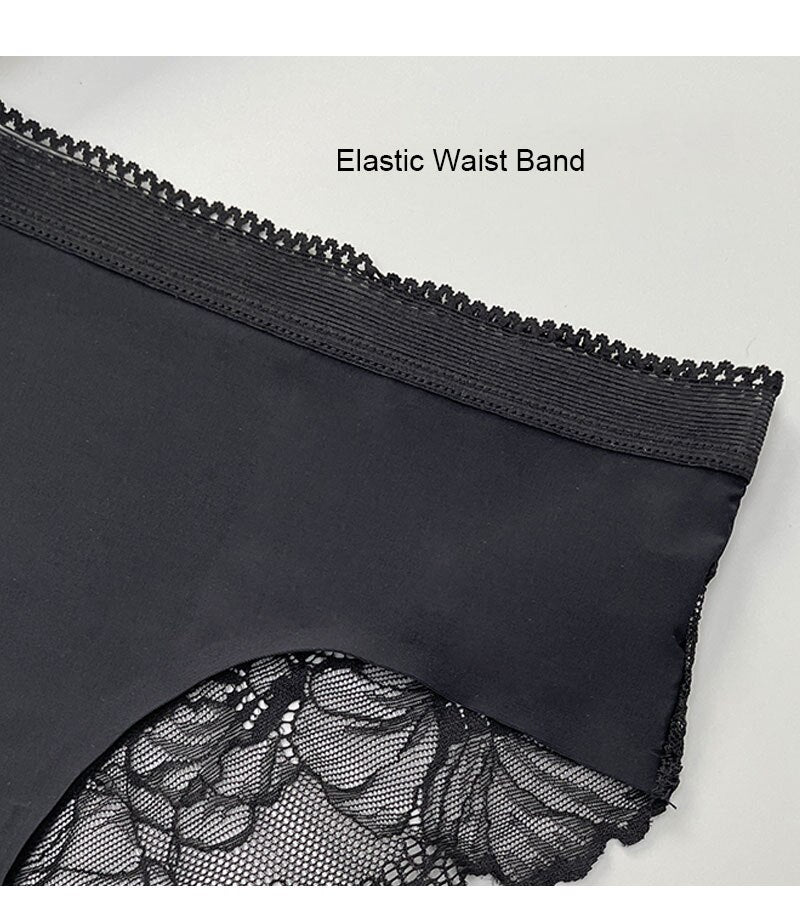 Minimalist Printed Sexy Ice Silk Matching Underwear Set For Couples BigBeryl