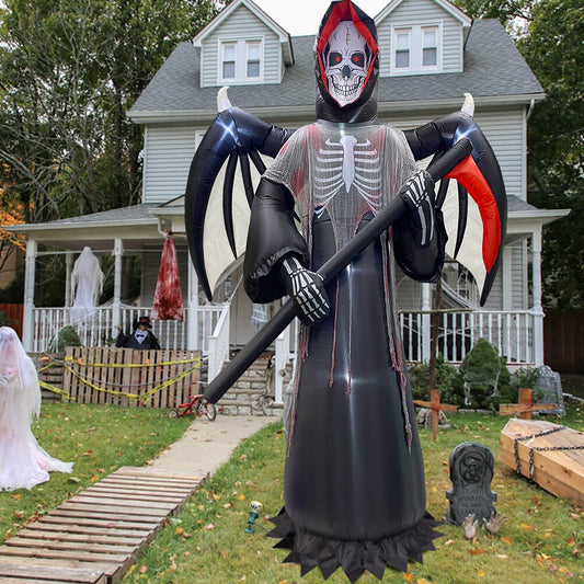 Halloween Inflatable Decorations | Grim Reaper With Sound Control BigBeryl