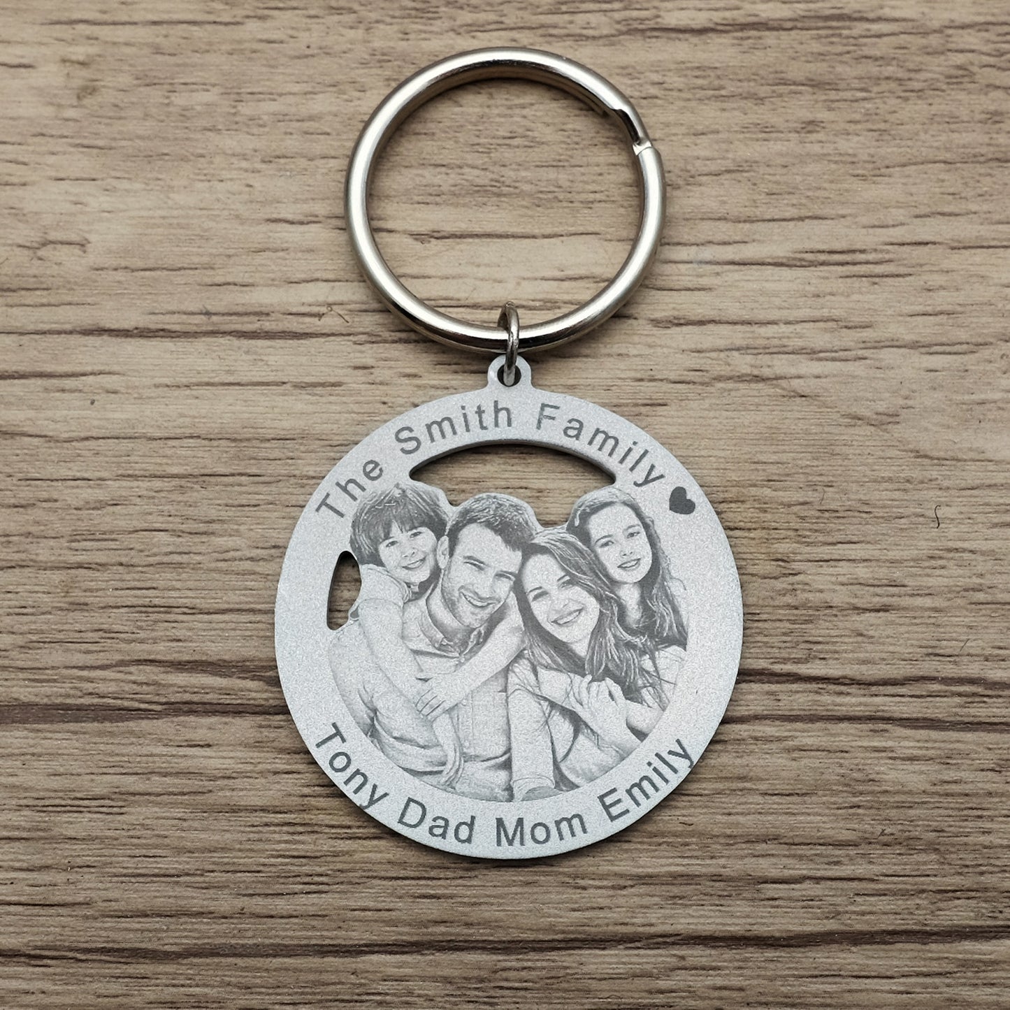 Custom Photo Keychain With Engraving BigBeryl