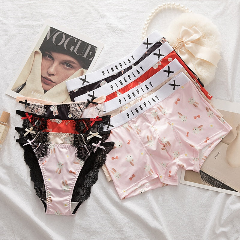  His and Hers Novelty Underwear Couples Underwear Matching Set  Funny I Licked It So It's Mine Undies : Handmade Products