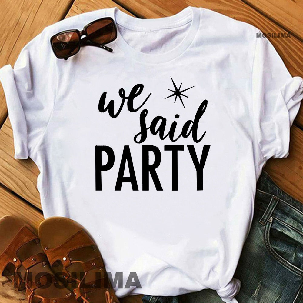 I Said Yes We Said Party Funny Bridal Shower T-Shirts & Tops BigBeryl