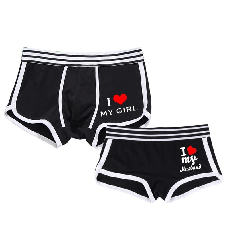Mr and Mrs Matching Couples Underwear Boxers - BigBeryl