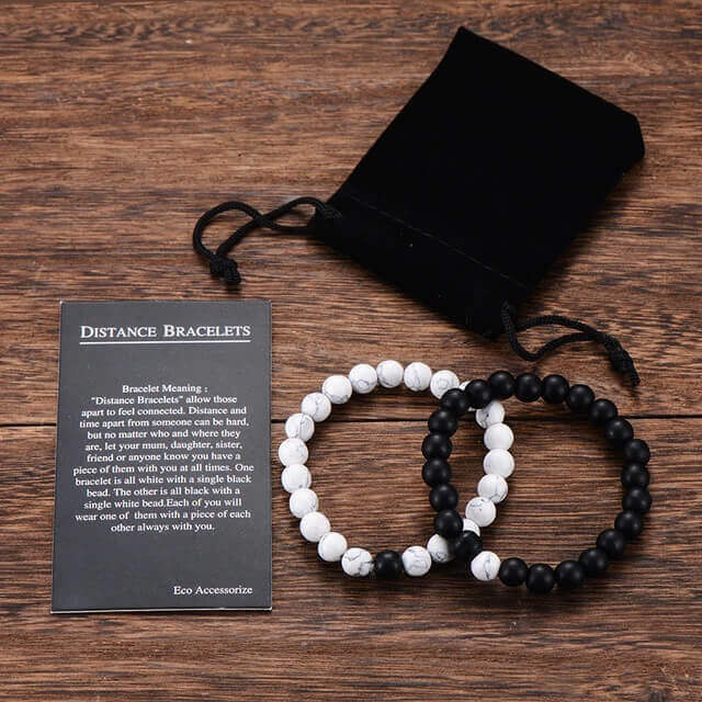 Long Distance Relationship Bracelets for Couples - BigBeryl