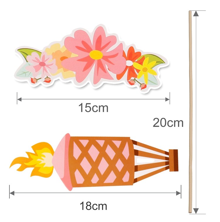 Beach Flamingo Summer Party Photo Booth Props 21 Pcs / Set - BigBeryl