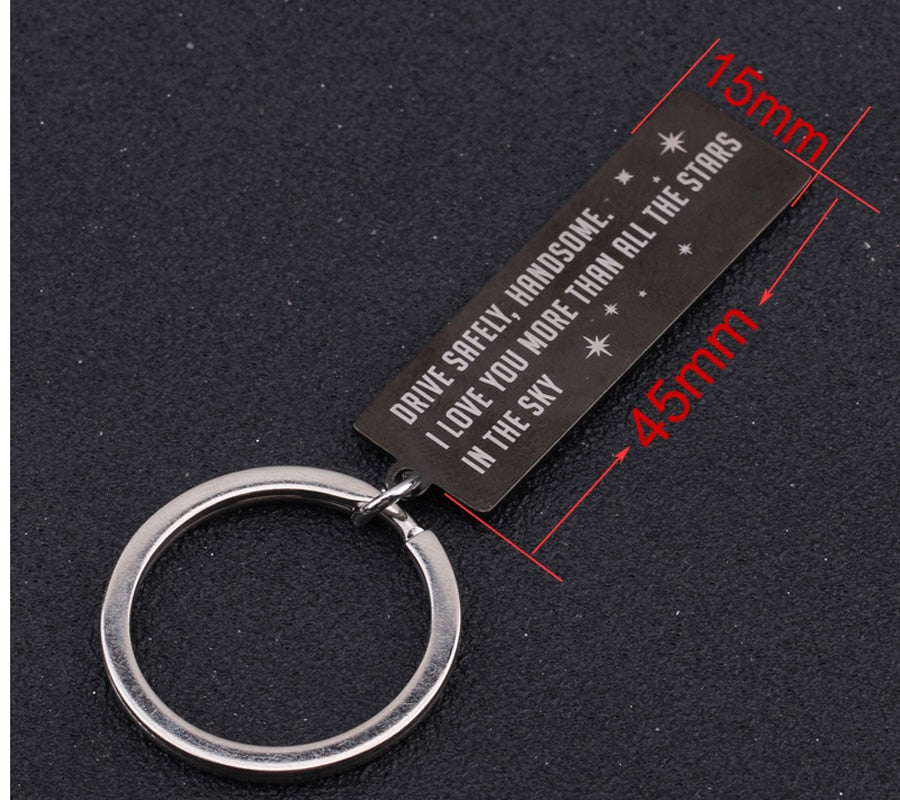 Drive Safe Handsome Keychain - BigBeryl