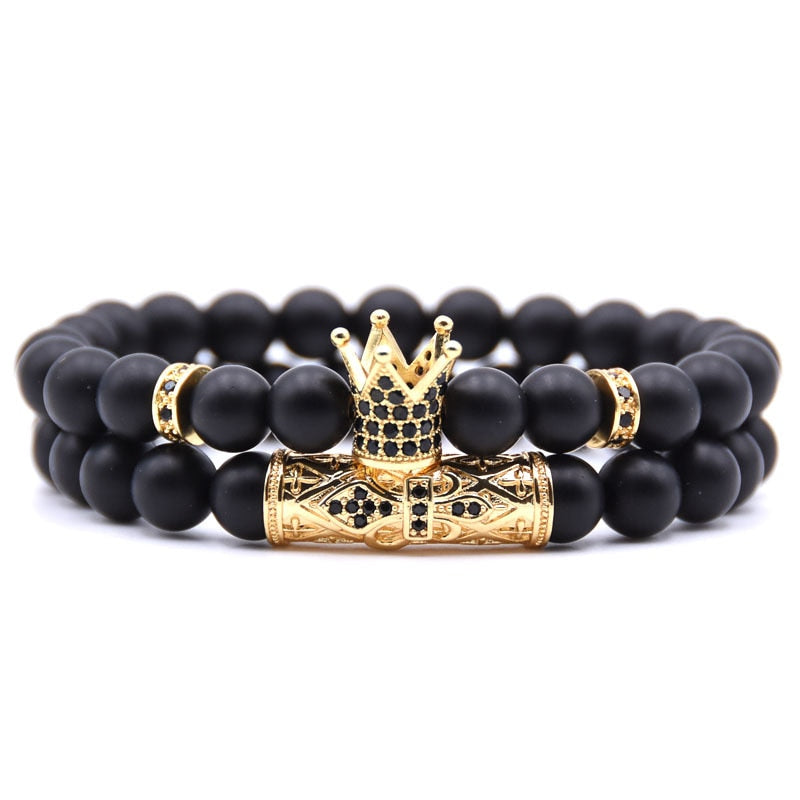 King and queen gold on sale bracelets