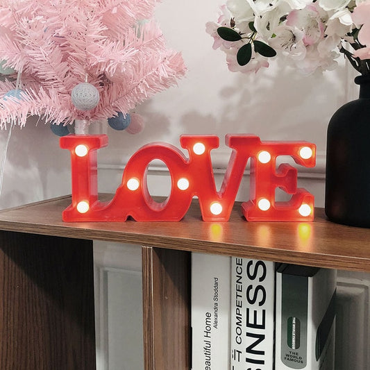 LOVE Marquee Light | 3D LED Night Light - BigBeryl