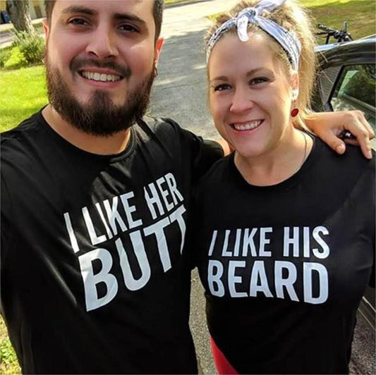I Like His Beard I Like Her Butt Matching Shirts - BigBeryl