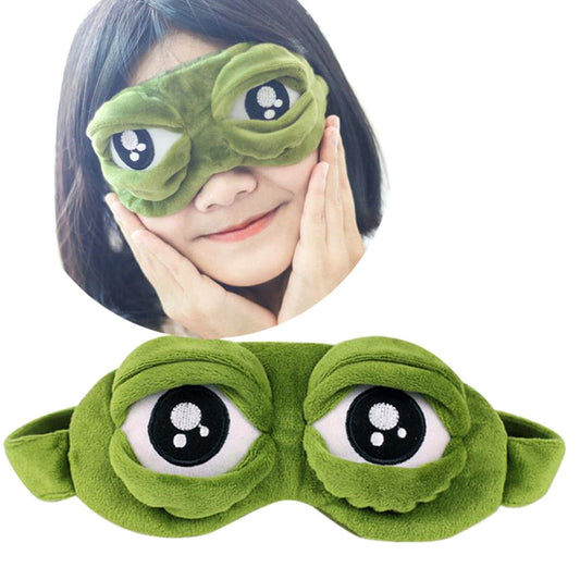 Sad Pepe The Frog Eye Mask | Funny Eye Masks For Sleeping - BigBeryl