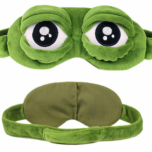 Sad Pepe The Frog Eye Mask | Funny Eye Masks For Sleeping - BigBeryl