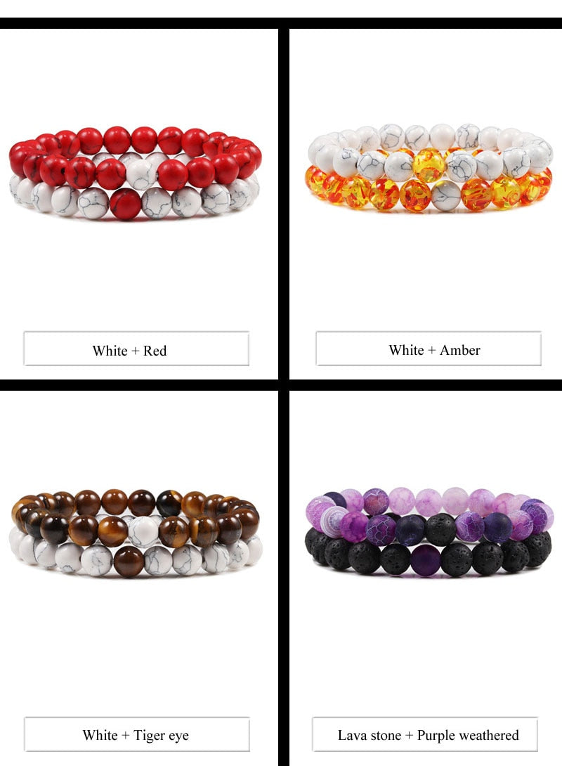 Purple Agate Distance Bracelets - BigBeryl