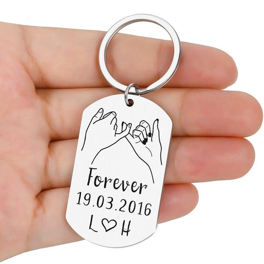 Custom Pinky Promise Keychain - BigBeryl