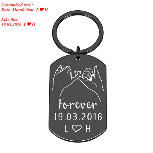 Custom Pinky Promise Keychain - BigBeryl