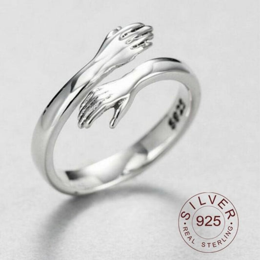 Sterling Silver Hug Ring - BigBeryl