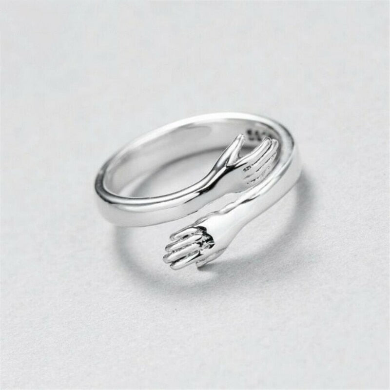 Sterling Silver Hug Ring - BigBeryl