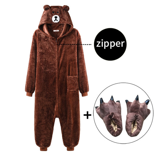 Bear Ear Hoodie Onesie - BigBeryl