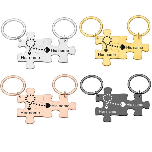 Personalized Puzzle Piece Keychain - BigBeryl