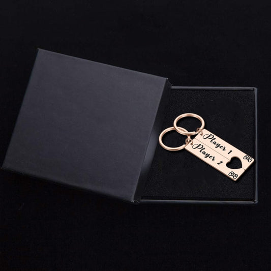 Name Keychain For Couples With Gift Box - BigBeryl