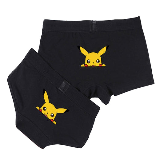 Cute Cartoon Couple Undies Set - BigBeryl