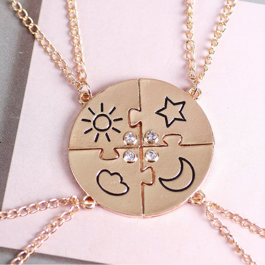 Best Friend Necklaces For 4 - BigBeryl