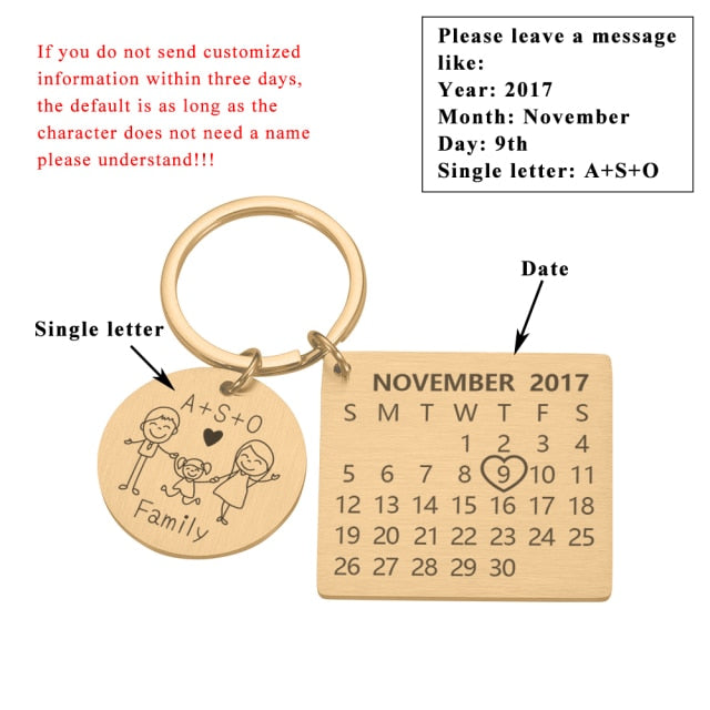 Calendar Keychain - BigBeryl