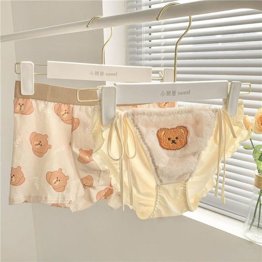 Kawaii Couple Matching Underwear Set (4 Colors) - BigBeryl