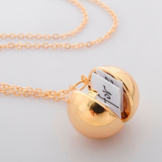 Secret Message Ball Locket - BigBeryl