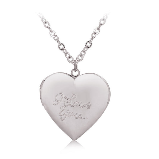 I love you Heart Secret Message Locket - BigBeryl
