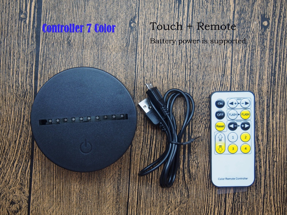 Heart Shaped Light 3D LED Lamps - BigBeryl