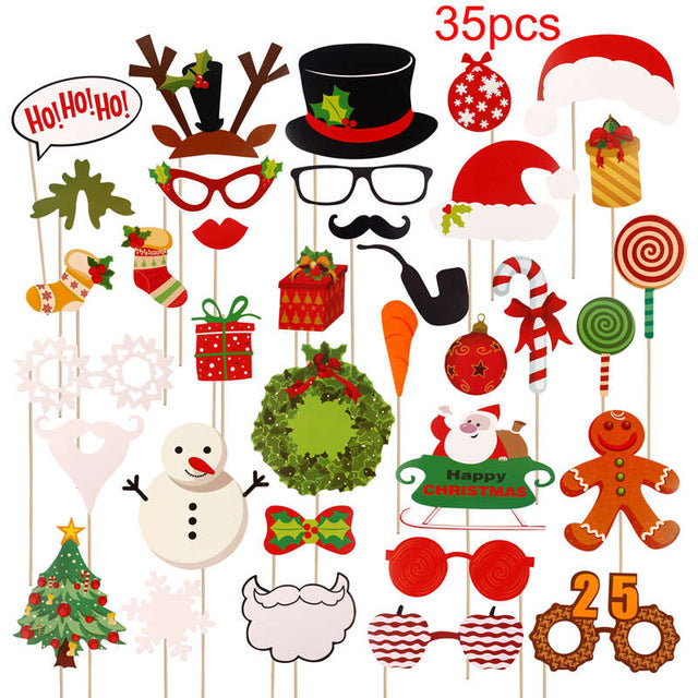 Christmas Photobooth Props - BigBeryl