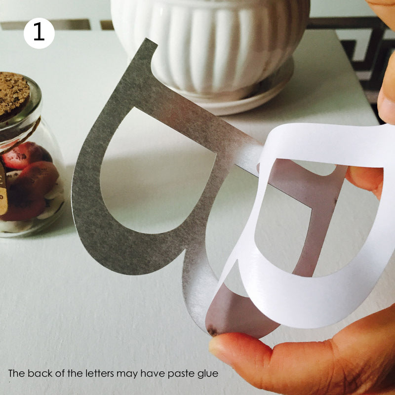 Love/Home Acrylic Mirror Wall Stickers - BigBeryl