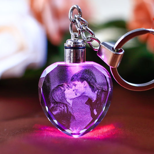 Personalized Photo Keychain with LED - BigBeryl