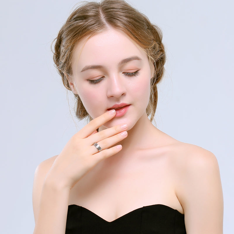 Black King and Queen Crown Couple Rings - BigBeryl