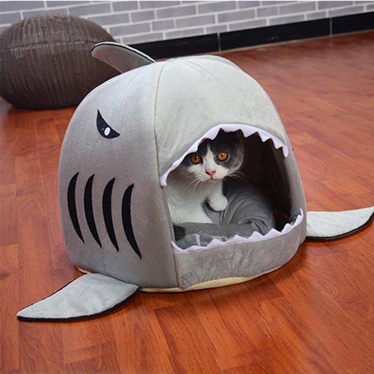 Original Shark Bed For Pets | Best Washable and Waterproof Cat & Dog Bed - BigBeryl