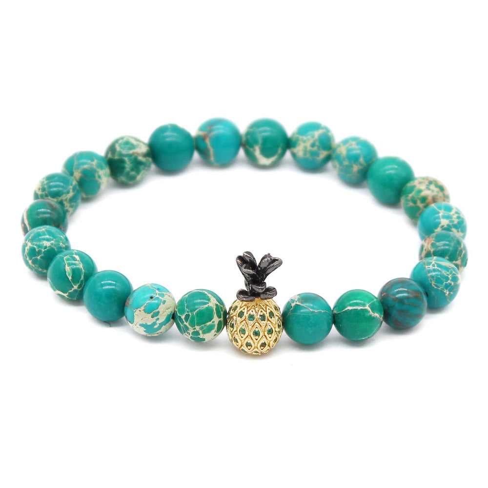 Matching Pineapple Beaded His And Hers Bracelet [4 variants] - BigBeryl